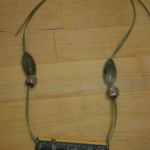 Necklace made from computer parts. @coreylatislaw.com