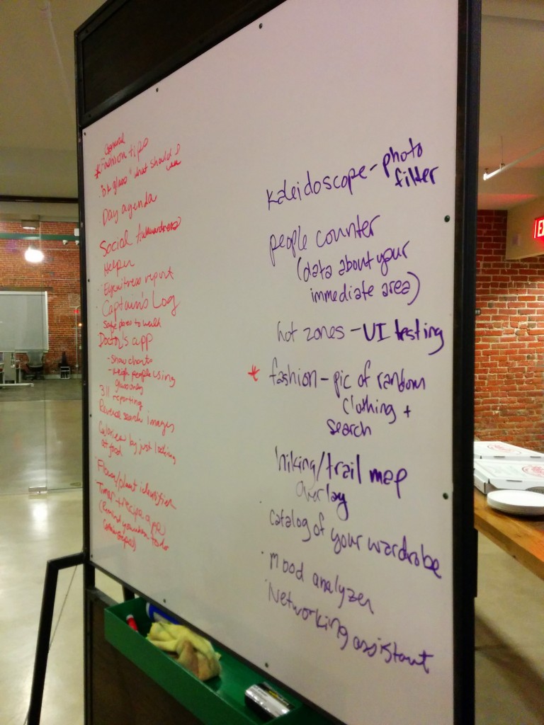 Google Glass whiteboard @ LadyHacks (2014) @coreylatislaw.com